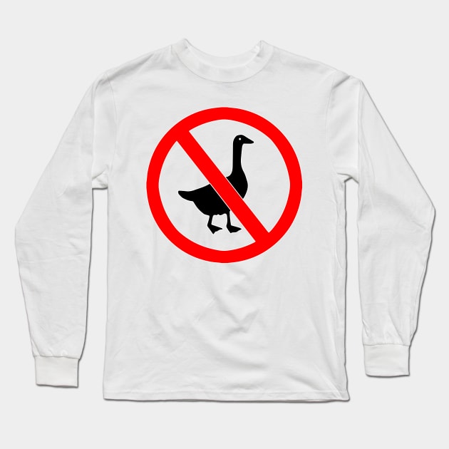 No Goose Untitled Video Game Design Long Sleeve T-Shirt by melisssne